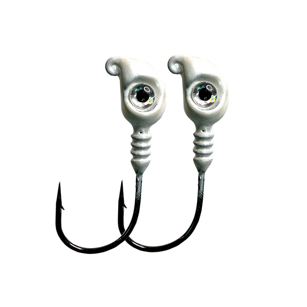 Pearl White Swim Heads 2pk