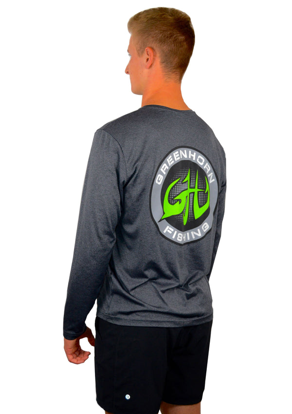 Grey Long Sleeve Fishing Shirt